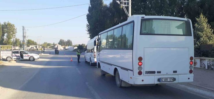 Konya’da jandarma trafikten yaz denetimi