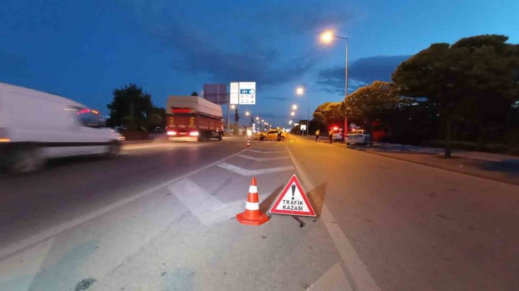 Konya’da ticari taksi takla attı, ölümlü kaza anbean kameraya yansıdı