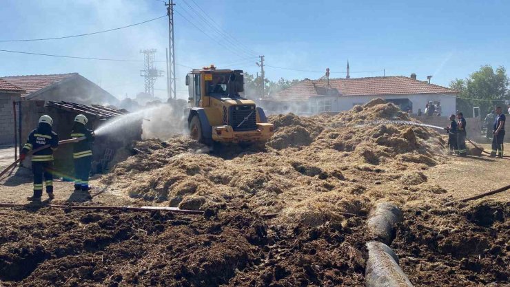 Kulu’da saman yangını