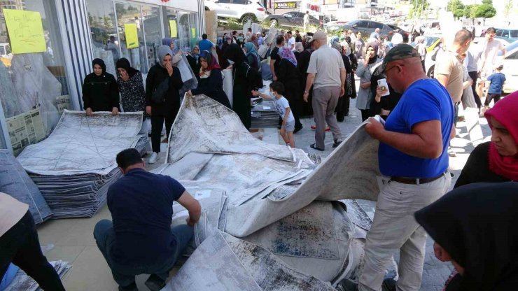 Yozgat’ta ucuz halı satışı yoğunluğa neden oldu