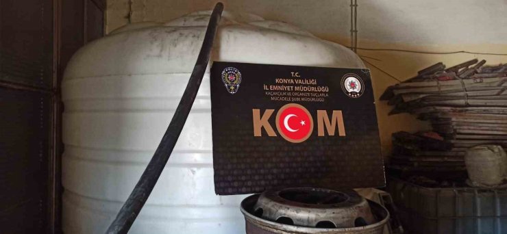 Konya’da 13 bin 500 litre kaçak akaryakıt ele geçirildi