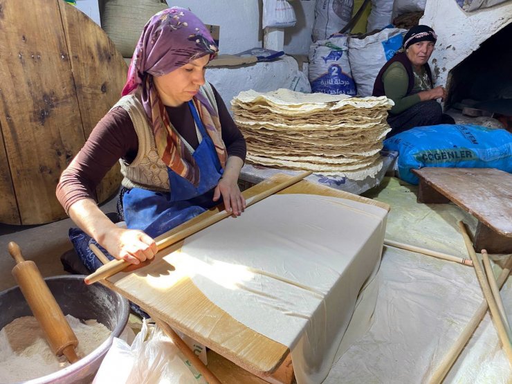 Yozgatlı ev hanımları kışlık yufka hazırlığına başladı