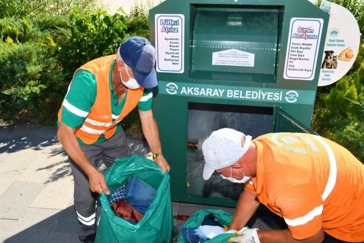 Aksaray Belediyesi 50 ton geri dönüşüm ürünü ekonomiye kazandırdı