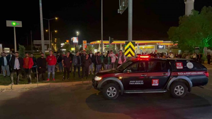 35 metre yükseklikteki esere çıkan alkollü şahıs ekiplere zor anlar yaşattı