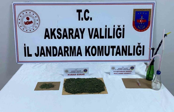 Aksaray’da uyuşturucu tacirine jandarma baskını