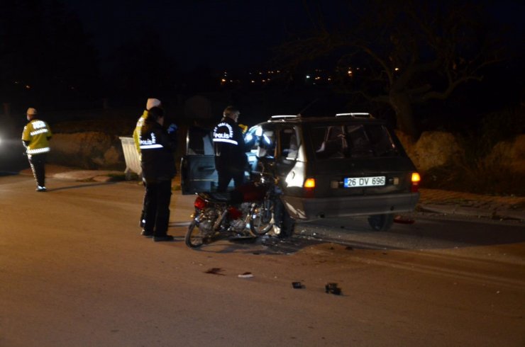 Konya’da otomobille motosiklet çarpıştı: 1 yaralı