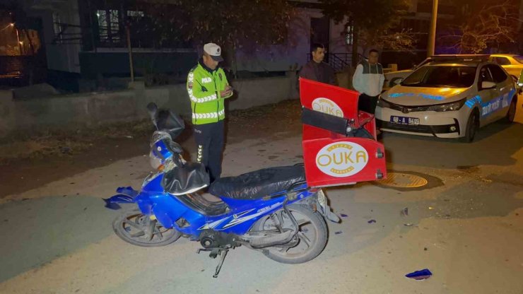 Aksaray’da motosiklet ile otomobil çarpıştı: 1 yaralı