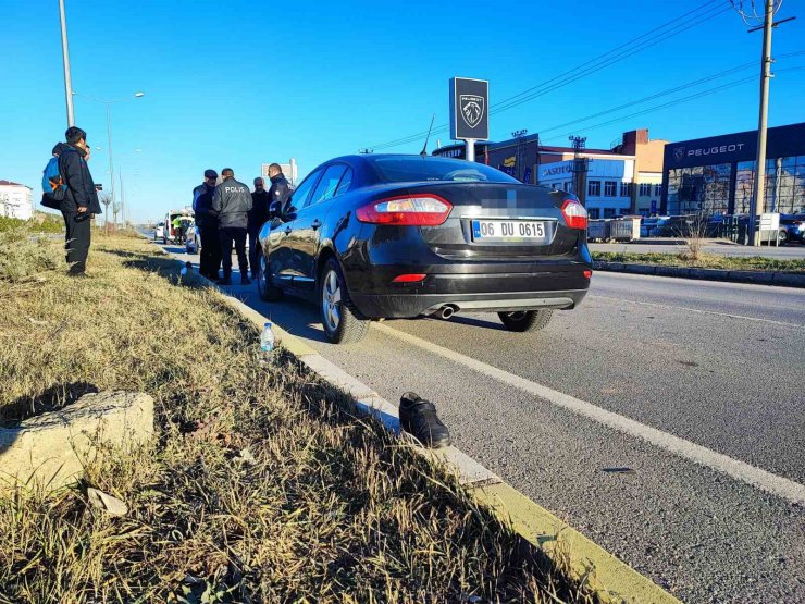 Sivas’ta otomobilin çarptığı yaya ağır yaralandı