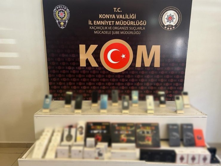 Konya’da piyasa değeri 6 milyon olan gümrük kaçağı ürün ele geçirildi: 20 gözaltı