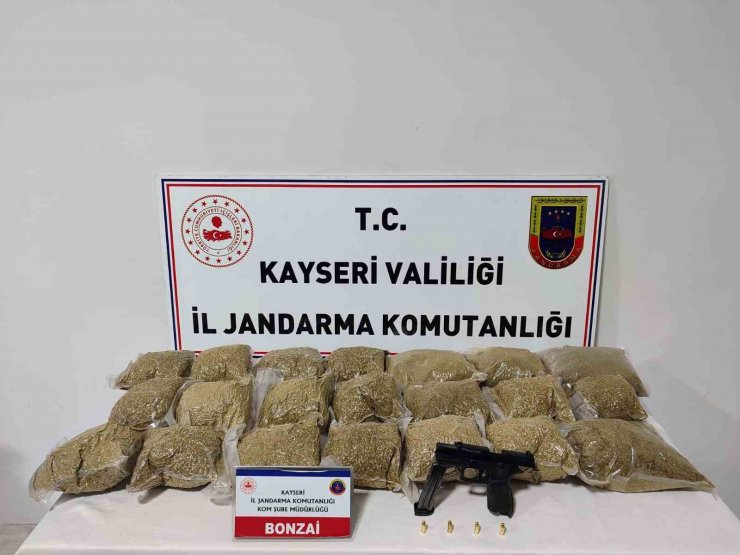 Kayseri’de 16 kilo uyuşturucu ele geçirildi