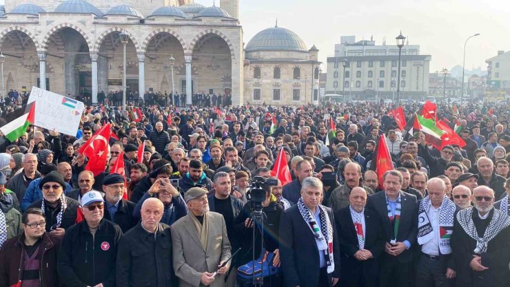 Konya’da "Şehitlere Dua, Gazze’ye Destek" yürüyüşü