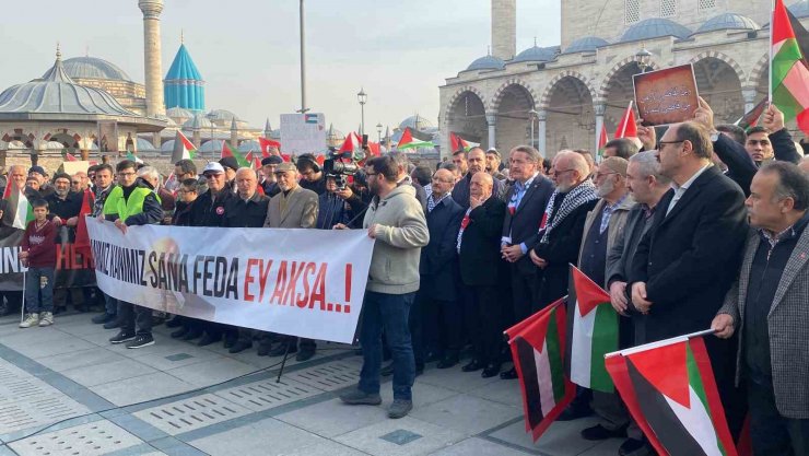 Konya’da "Şehitlere Dua, Gazze’ye Destek" yürüyüşü